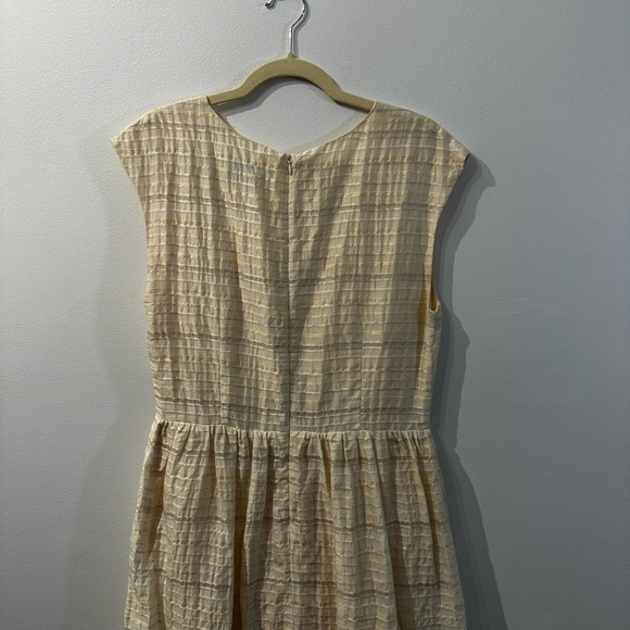 Lined Linen 50s Style Formal Dress - Picture 12 of 16
